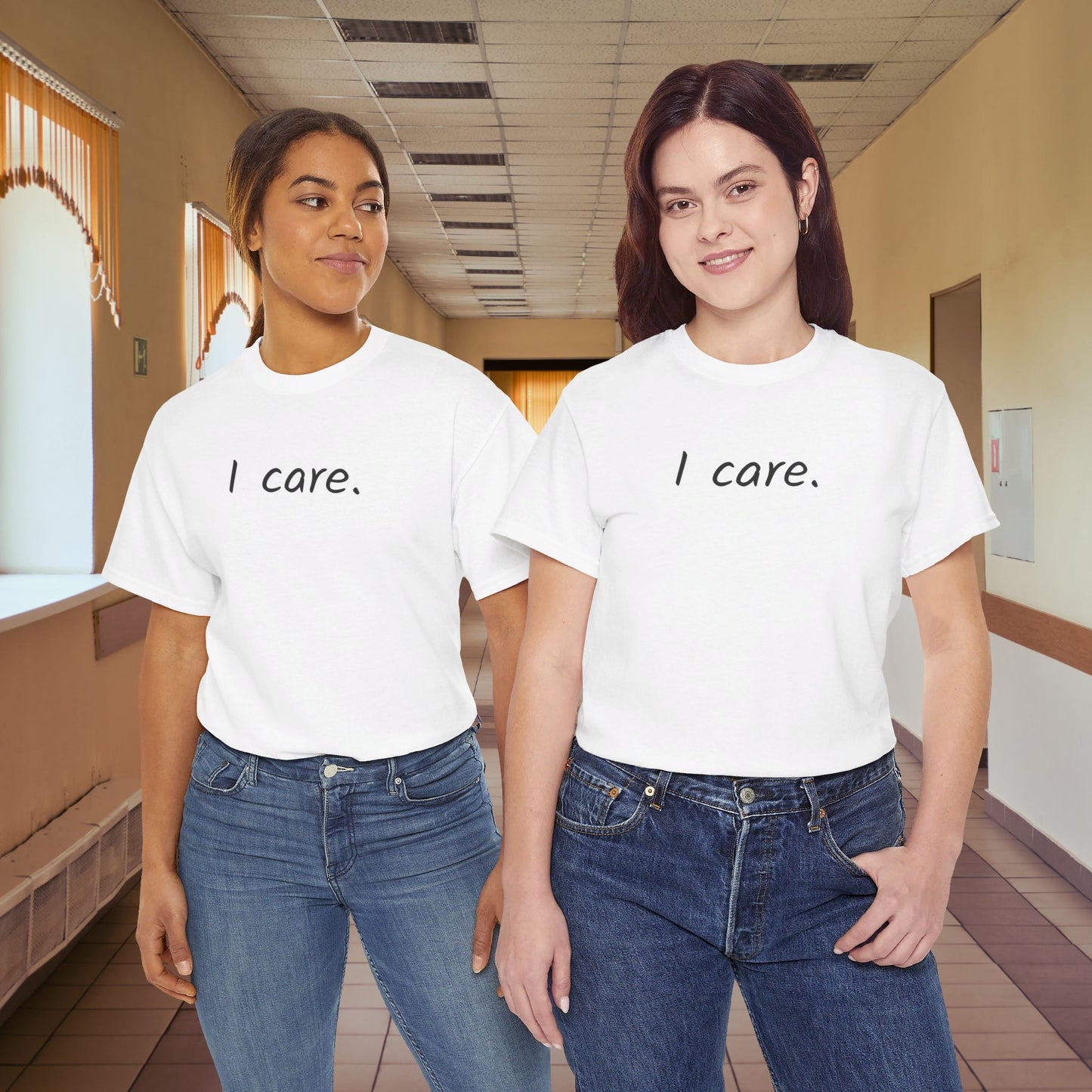 I Care Unisex Heavy Cotton Tee