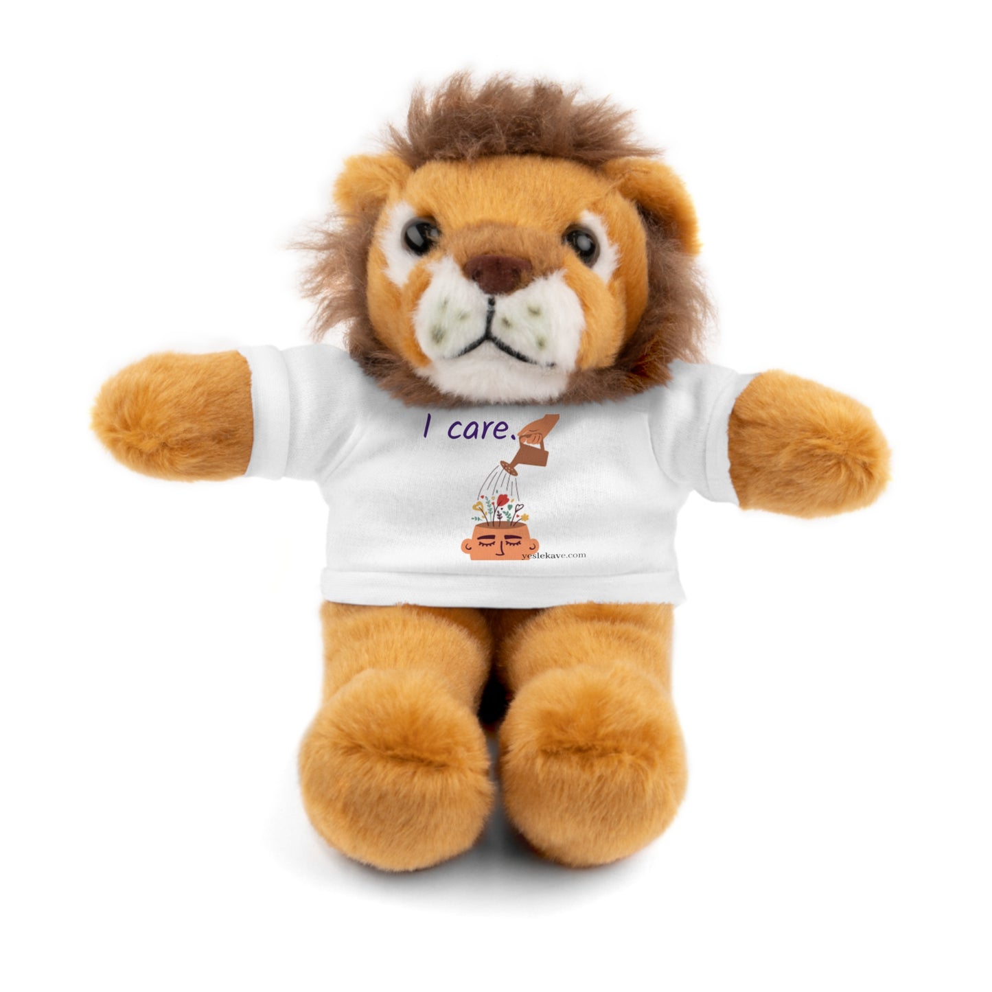 Stuffed Animals with "I Care" Mental Health Tee