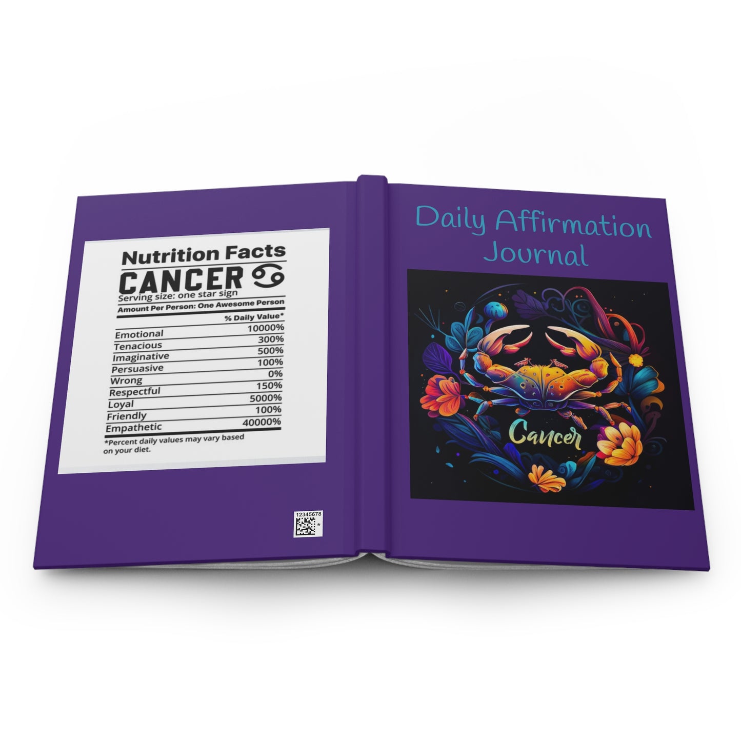 Cancer Daily Affirmation Hardcover Journal Matte