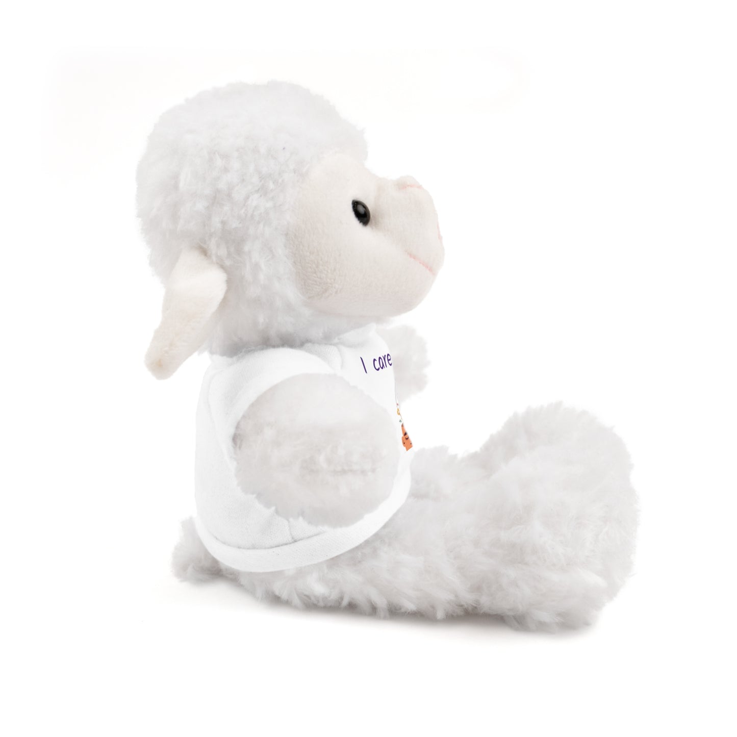 Stuffed Animals with "I Care" Mental Health Tee