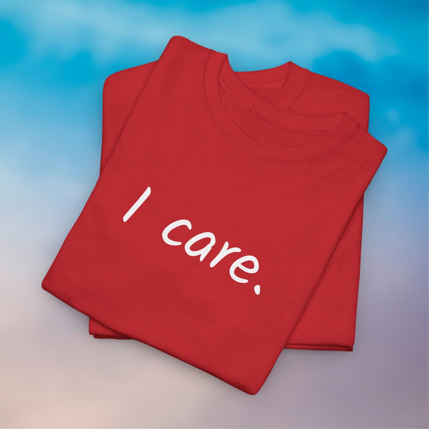 I Care Unisex Heavy Cotton Tee