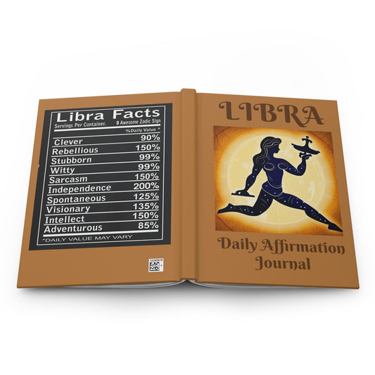 Libra Daily Affirmation Hardcover Journal Matte