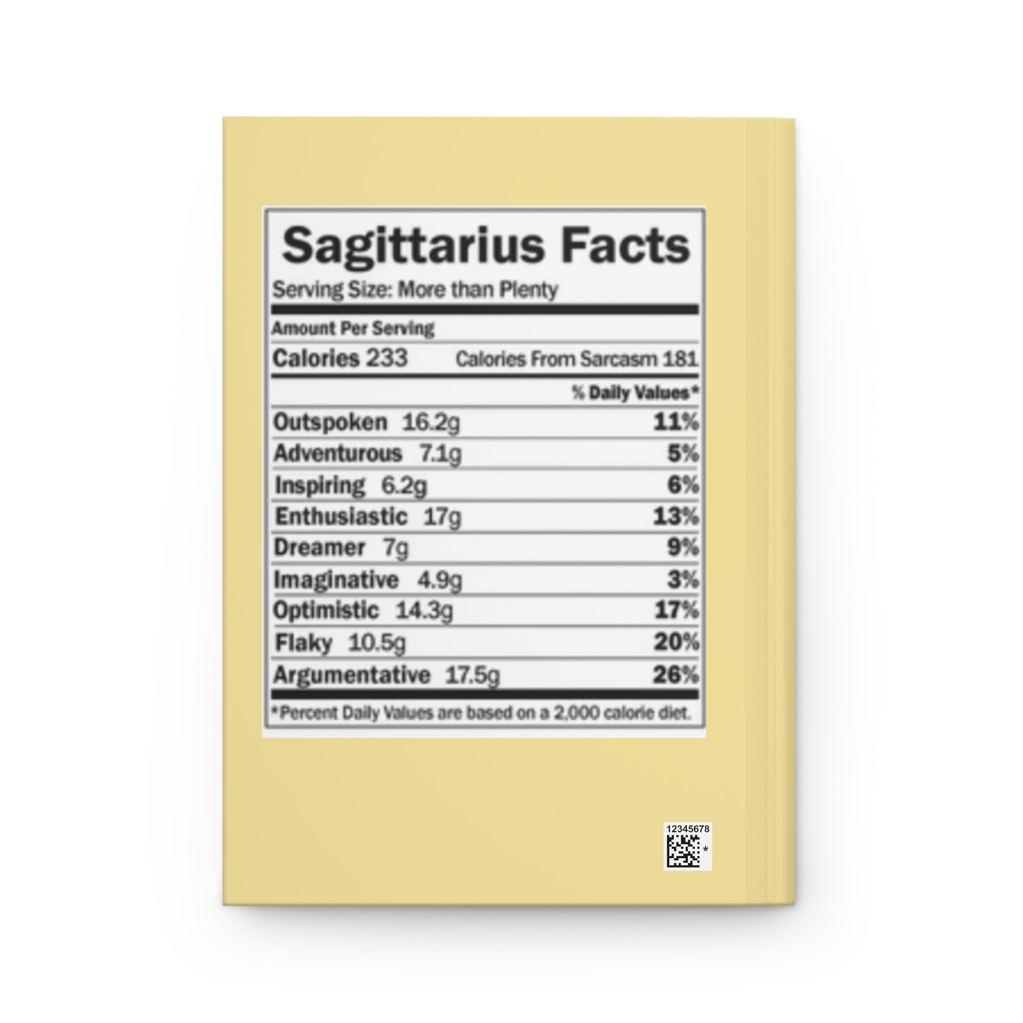 Sagittarius Daily Affirmation Hardcover Journal Matte