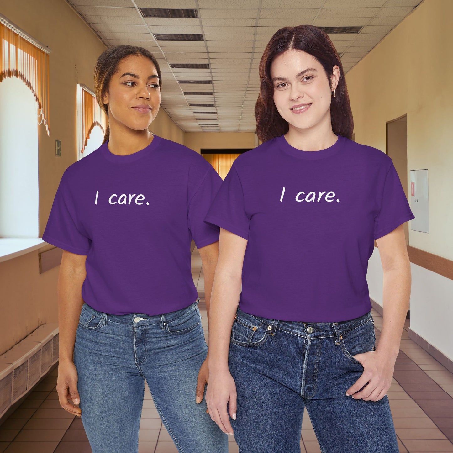 I Care Unisex Heavy Cotton Tee