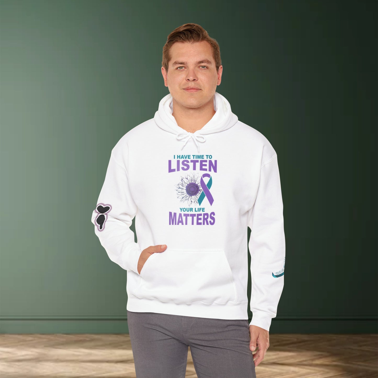 Your Life Matters To Me Unisex Heavy Blend™ Hooded Sweatshirt