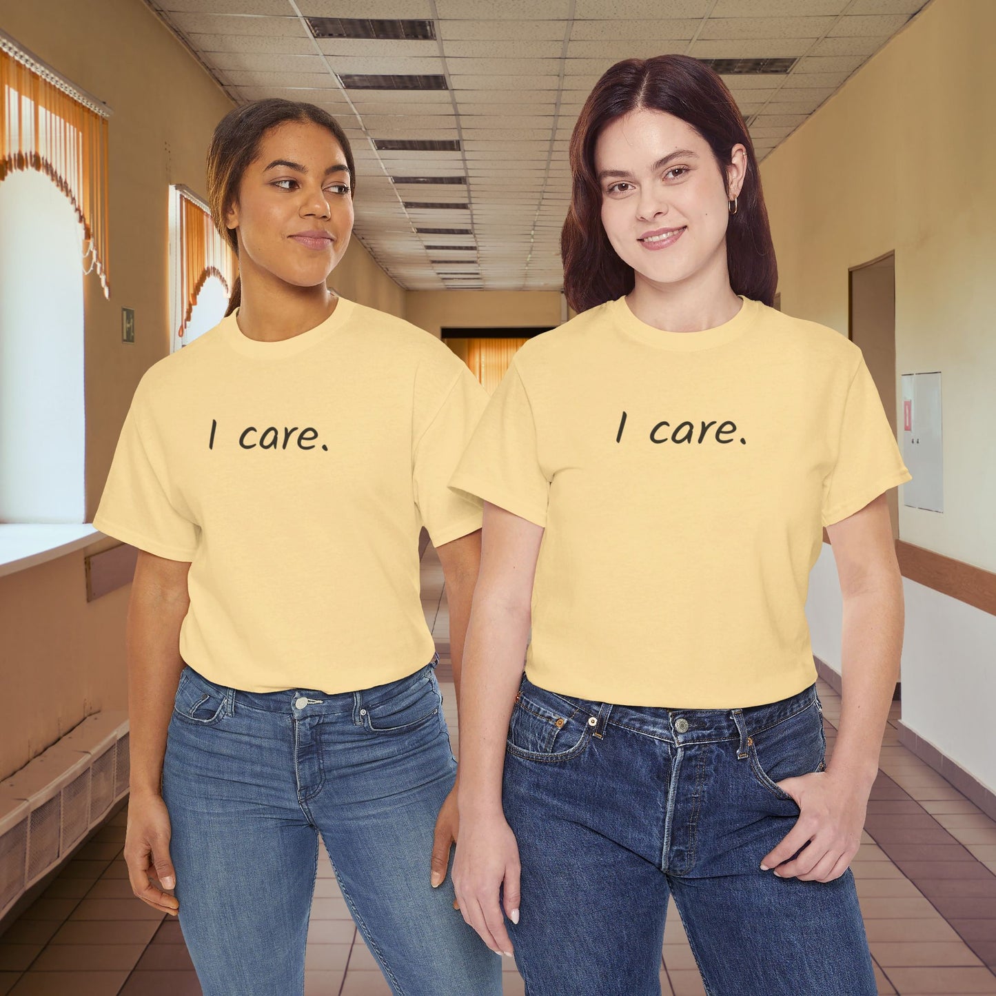 I Care Unisex Heavy Cotton Tee