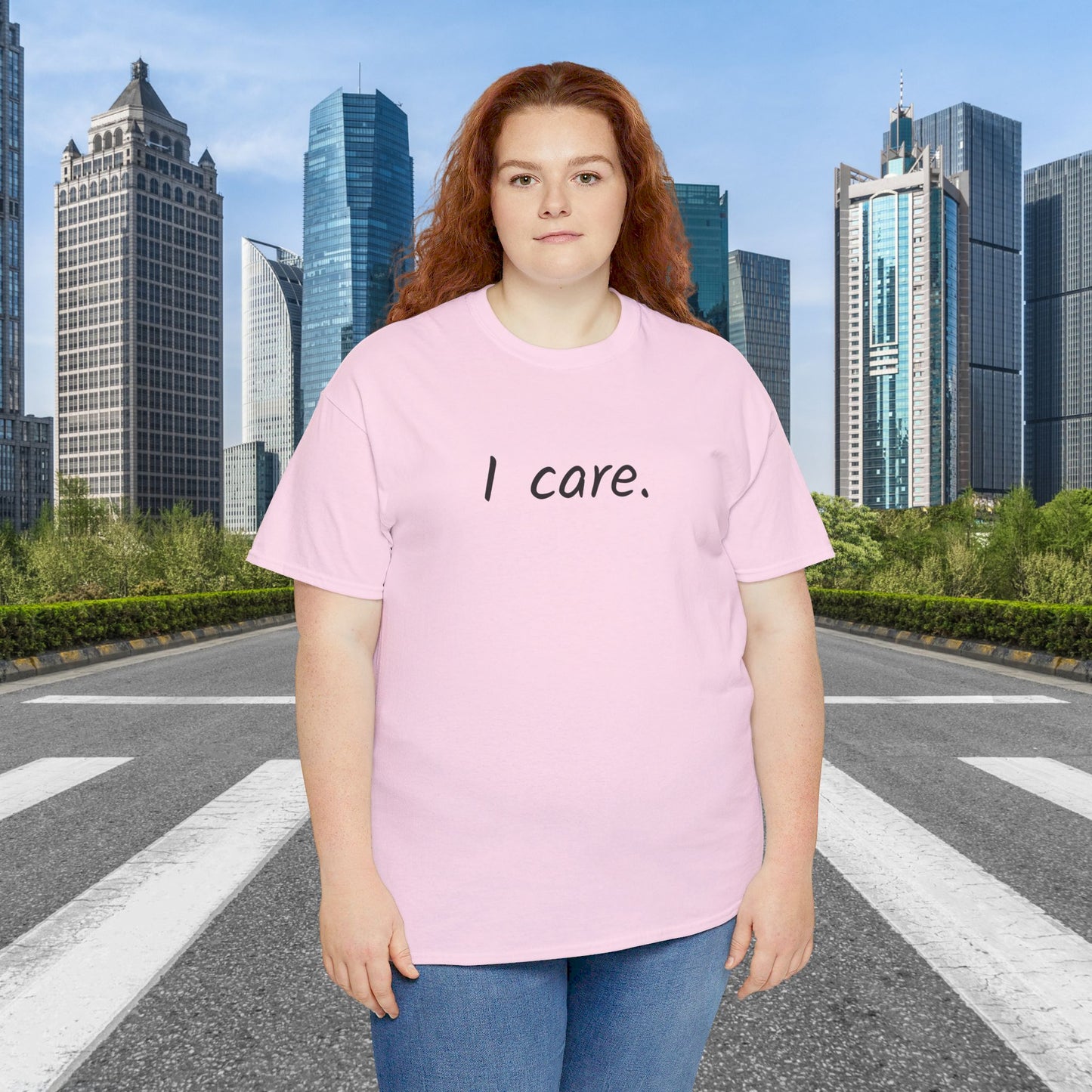 I Care Unisex Heavy Cotton Tee