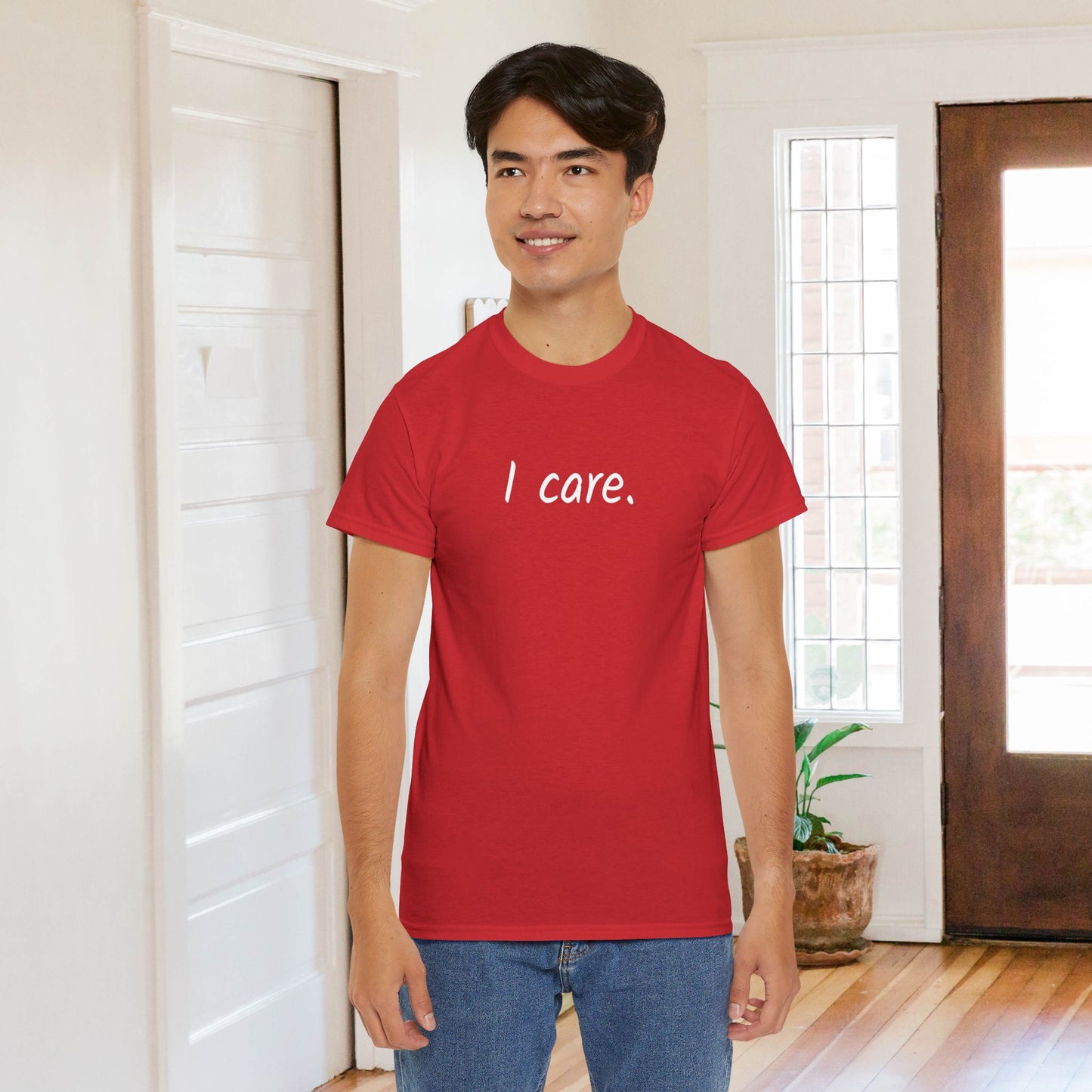 I Care Unisex Heavy Cotton Tee