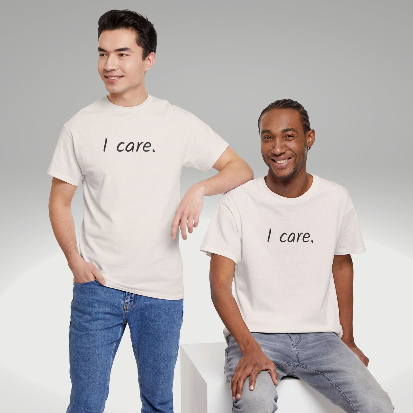 I Care Unisex Heavy Cotton Tee