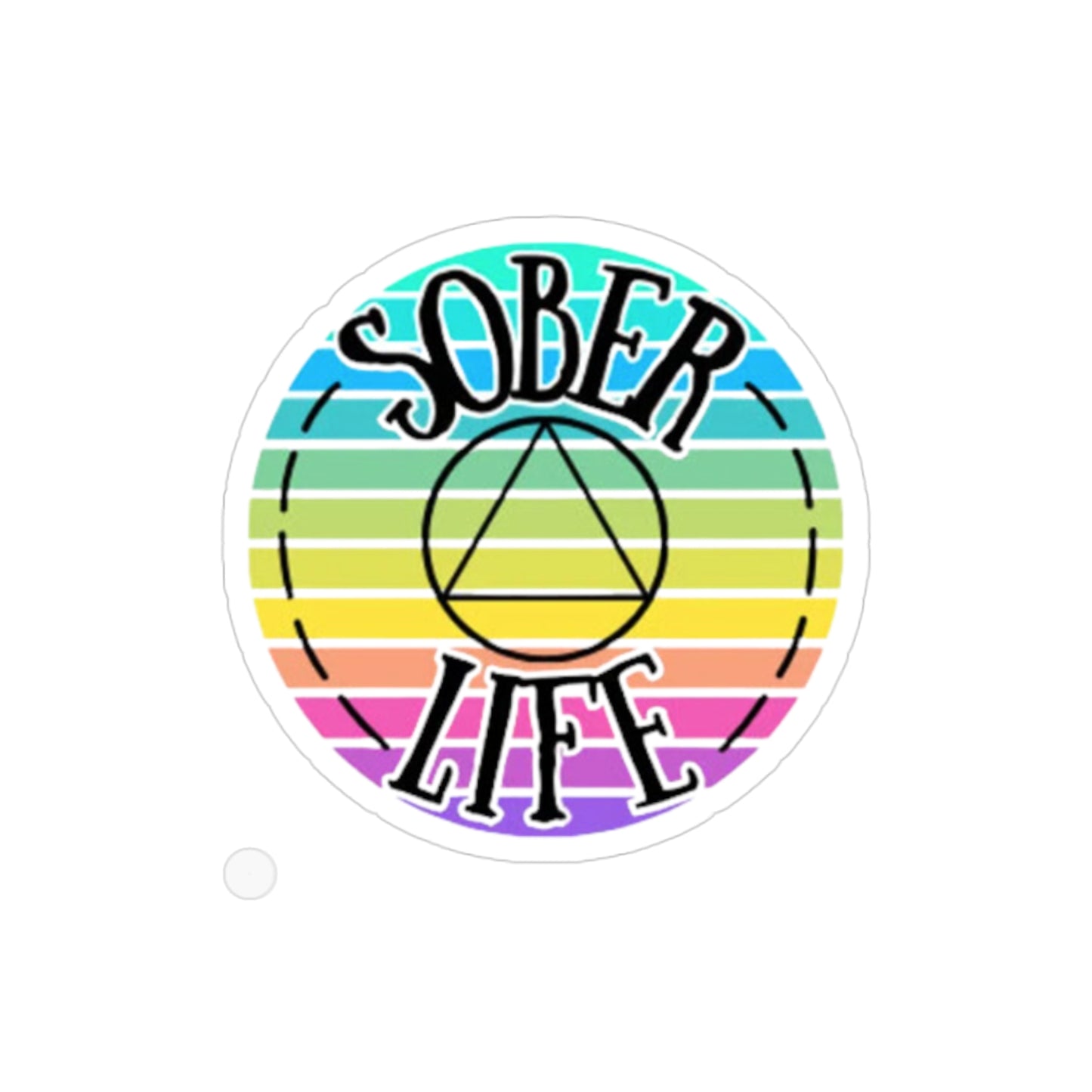 Sober Life Transparent Outdoor Stickers, Die-Cut, 1pc