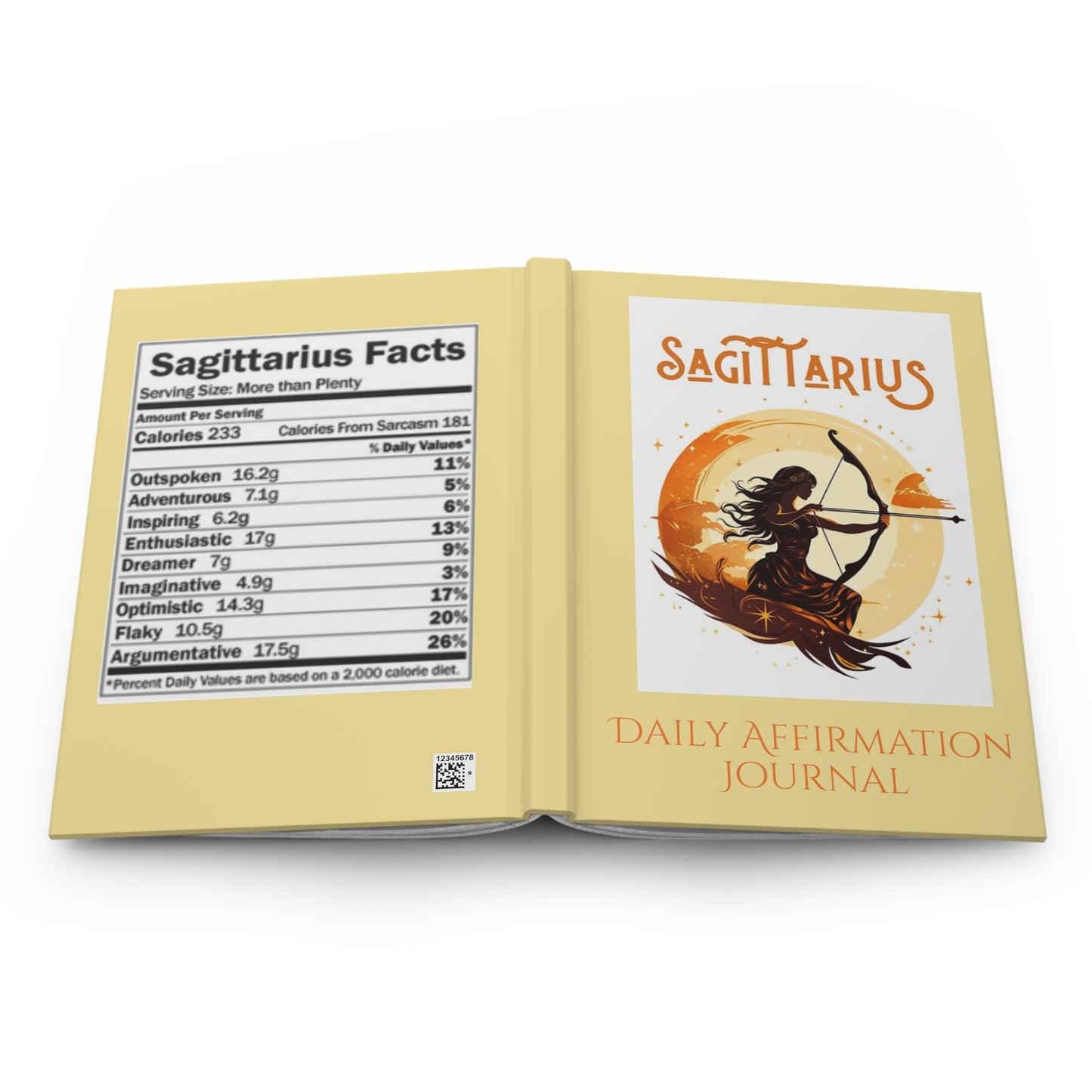 Sagittarius Daily Affirmation Hardcover Journal Matte