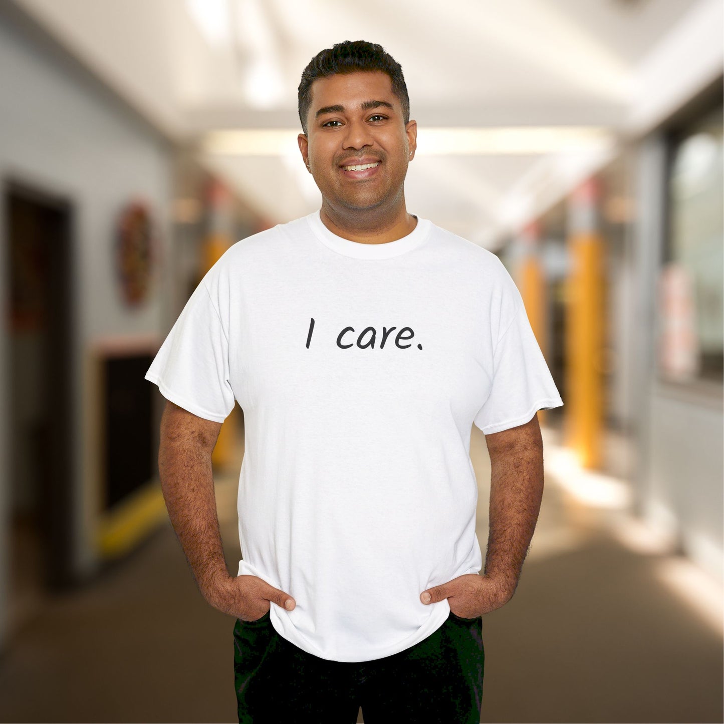 I Care Unisex Heavy Cotton Tee