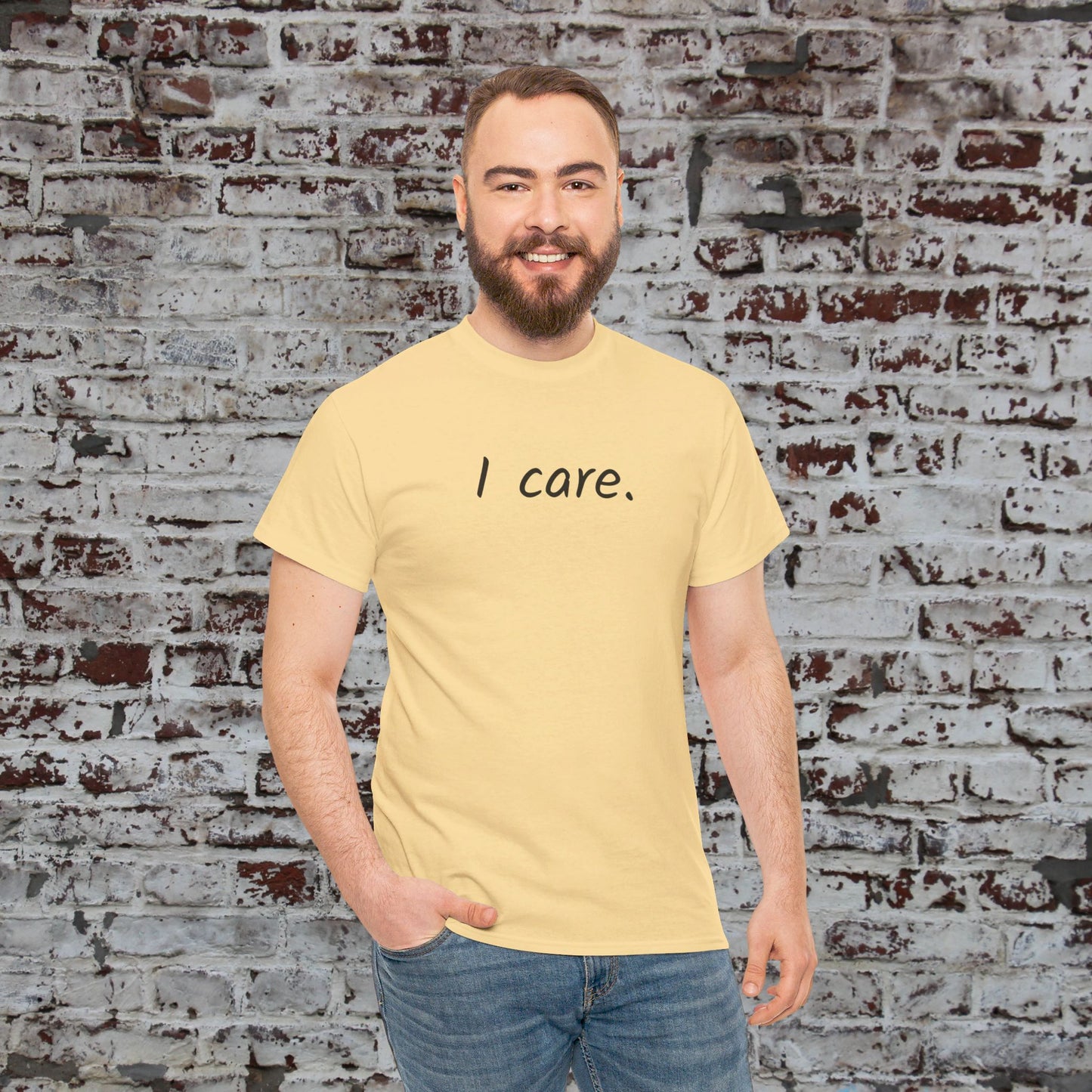 I Care Unisex Heavy Cotton Tee